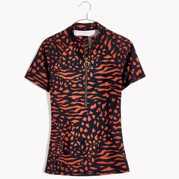 Madewell Second Wave Short-Sleeve Rash Guard S - Picture 3 of 5